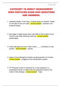 CATEGORY 1B INSECT MANAGEMENT  IOWA PESTICIDE EXAM 2025 QUESTIONS  AND ANSWERS&period;