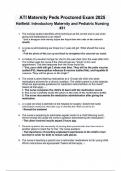 ATI Maternity Peds Proctored Exam 2025