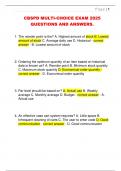 CBSPD MULTI-CHOICE EXAM 2025  QUESTIONS AND ANSWERS&period; 