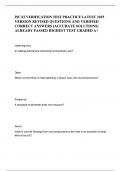PICAT VERIFICATION TEST PRACTICE LATEST 2025 VERSION REVISED QUESTIONS AND VERIFIED CORRECT ANSWERS &lpar;ACCURATE SOLUTIONS&rpar; ALREADY PASSED HIGHEST TEST GRADED A&plus;&period;pdf