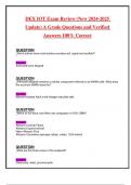 DEX IOT Exam Review &lpar;2024&sol; 2025 Update&rpar; Grade A&vert; Questions and Verified Answers&vert; 100&percnt; Correct