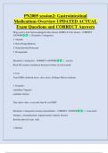 PN2005 session2&colon; Gastrointestinal  Medications Overview UPDATED ACTUAL    Exam Questions and CORRECT Answers