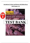 Test Bank for An Introduction to Brain and Behavior 6th Edition by Bryan Kolb &comma; Ian Q&period; Whishaw &comma; G&period; Campbell Teskey 9781319107376 Chapter 1-16 Complete Guide&period;