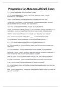 Preparation for Abdomen ARDMS Exam