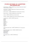 UTA BIOL 2457 Exam I&colon; Ch&period; 1-6 questions and answers 2025
