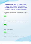 National Grid Task 71 Guide &lpar;Latest 2025&sol; 2026 Update&rpar; Excavation & Backfill &vert; Questions & Answers&vert; Grade A&vert; 100&percnt; Correct &lpar;Verified Solutions&rpar;