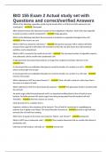 BIO 155 Exam 2 Actual study set with Questions and correct&sol;verified Answers