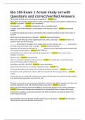 Bio 155 Exam 1 Actual study set with Questions and correct&sol;verified Answers