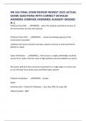NR 326 FINAL EXAM REVIEW NEWEST 2025 ACTUAL EXAM&vert; QUESTIONS WITH CORRECT DETAILED ANSWERS &lpar;VERIFIED ANSWERS&rpar; ALREADY GRADED A&plus;&vert; 