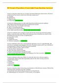 RN Virtual ATI predictor &lpar;Green Light&rpar; Exam Questions Answered