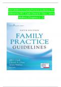  COMPLETE TEST BANKS For Family Practice Guidelines 5th Edition by Jill C&period; Cash&semi; Cheryl A&period; Glass&semi; Jenny Mullen&vert;&vert;Chapters 1 - 23 COMPLETE NEWEST VERSION UPDATED 2025