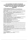 ICC CALIFORNIA UST SERVICE TECHNICIAN CERTIFICATION ACTUAL EXAM 2025 QUESTIONS AND CORRECT DETAILED ANSWERS &lpar;100&percnt;VERIFIED ANSWERS&rpar;
