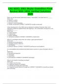 LSU SOCL 2001 Skylar Gremillion Final Review With 100&percnt; Verified Solutions 2025