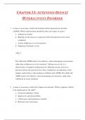 CHAPTER 13&colon; ATTENTION DEFICIT HYPERACTIVITY DISORDER