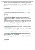 HPRS-3309 &ndash; Final Exam Review &ndash; Healthcare Management &ndash; Practice Questions with Correct Answers