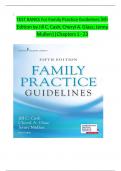 TEST BANKS For Family Practice Guidelines 5th Edition by Jill C&period; Cash&semi; Cheryl A&period; Glass&semi; Jenny Mullen&vert;&vert;Chapters 1 - 23 COMPLETE NEWEST VERSION UPDATED 2025