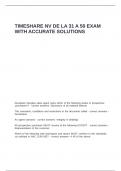 TIMESHARE NV DE LA 31 A 50 EXAM WITH ACCURATE SOLUTIONS