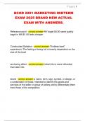 BCOR 2201 MARKETING MIDTERM  EXAM 2025 BRAND NEW ACTUAL  EXAM WITH ANSWERS&period; 