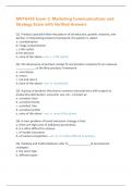 MKTG455 Exam 2&colon; Marketing Communications and Strategy Exam with Verified Answers