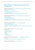 MKTG455 Exam 3&colon; Marketing Communications and Strategy Exam