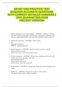 NR 667 VISE PRACTICE TEST  2025&sol;2026 ACCURATE QUESTIONS  WITH CORRECT DETAILED ANSWERS &vert;&vert;  100&percnt; GUARANTEED PASS   <RECENT VERSION> 