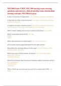 NSG300 Exam 3 2025&comma; NSG 300 nursing exam&comma; nursing questions and answers&comma; clinical nursing exam&comma; intermediate nursing concepts&comma; NSG300 test prep
