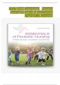  Test Bank for Essentials of Pediatric Nursing&comma; 4th Edition by Kyle & Carman &ndash; Chapters 1&ndash;29 &ndash; Complete Collection
