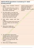 ARIYA MY25 &lpar;questions & answers&rpar; A&plus; rated already passed