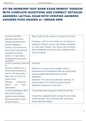 ATI RN NEWBORN TEST BANK EXAM NEWEST VERSION  WITH COMPLETE QUESTIONS AND CORRECT DETAILED  ANSWERS ACTUAL EXAM WITH VERIFIED ANSWERS  ASSURED PASS GRADED A&plus; BRAND NEW
