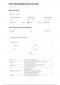 WGU C165 Integrated Physical Sciences QUESTIONS and ANSWERS 2024 verified Correctly