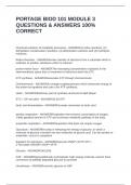 PORTAGE BIOD 101 MODULE 3 QUESTIONS & ANSWERS 100&percnt; CORRECT