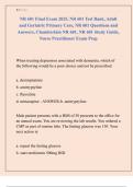 NR 601 Final Exam 2025&comma; NR 601 Test Bank&comma; Adult  and Geriatric Primary Care&comma; NR 601 Questions and  Answers&comma; Chamberlain NR 601&comma; NR 601 Study Guide&comma;  Nurse Practitioner Exam Prep