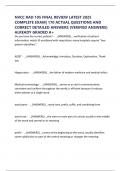 NVCC RAD 105 FINAL REVIEW LATEST 2025 COMPLETE EXAM&vert; 170 ACTUAL QUESTIONS AND CORRECT DETAILED ANSWERS &lpar;VERIFIED ANSWERS&rpar; ALREADY GRADED A&plus;
