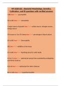 MT 6320 LEC - Bacterial Morphology&comma; Genetics&comma; Cultivation&comma; and ID questions with verified answers