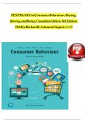 Test bank for consumer behaviour buying having and being eighth canadian edition