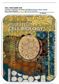 FULL TEST BANK FOR  Essential Cell Biology&comma; 4th Edition 4th Edition by Bruce Alberts&comma; Dennis  Bray&comma; Karen Hopkin &vert;&vert; VERIFIED&vert;&vert;LATEST EDITION