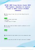 IICRC RRT Exam Review &lpar;Latest 2025&sol; 2026 Update&rpar; &vert; Questions & Answers&vert; Grade A&vert; 100&percnt; Correct &lpar;Verified Solutions&rpar;
