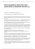 NOCTI BUSINESS PRACTICE TEST QUESTIONS & ANSWERS &lpar;RATED A&plus;&rpar;