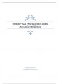 CERAP Test &lpar;2025&rpar; &vert;&vert; With 100&percnt; Accurate Solutions