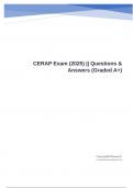 CERAP Exam &lpar;2025&rpar; &vert;&vert; Questions & Answers &lpar;Graded A&plus;&rpar;