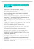 MKC STUDY GUIDE WITH COMPLETE SOLUTIONS