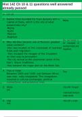 Hist 142 Ch 10 & 11 questions well answered already passed