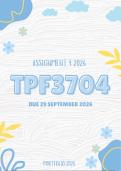 TPF3704 Assignment 4 Portfolio Semester 2 2026 - Due 29 September 2026