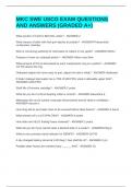 MKC SWE USCG EXAM BUNDLE PACK&vert;&vert;QUESTIONS AND ANSWERS 100&percnt; CORRECT&excl;&excl;
