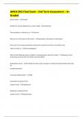 MCA EKG Final Exam &ndash; End Term   A&plus; Graded