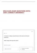 WGU D105 EXAM QUESTIONS WITH 100&percnt; CORRECT ANSWERS&excl;&excl;