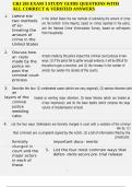 CRJ 203 EXAM 3 STUDY GUIDE QUESTIONS WITH ALL CORRECT & VERIFIED ANSWERS