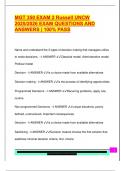 MGT 350 EXAM 2 Russell UNCW  2025&sol;2026 EXAM QUESTIONS AND  ANSWERS &vert; 100&percnt; PASS
