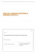 D105 OA 1 REVIEW QUESTIONS & ANSWERS RATED A&plus;