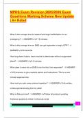 MPDS EXAM PACKAGE DEAL QUESTIONS AND VERIFIED DETAILED ANSWERS &vert; 100&percnt; GUARANTEED PASS &vert; ALREADY GRADED A&plus;